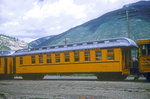 D&RGW Observation car 350 at Silverton, Colorado on August 22, 1965, Kodachrome by Chuck Zeiler.